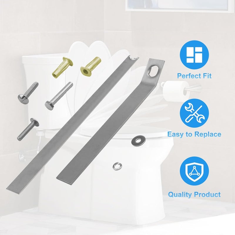 Llhhs 84999 Toilet Seat Anchor Kit for Kohler Toilet Seat Replacement Parts,Bolts & Screws for Kohler Toilet Parts,Compatible with K-84999 K-3386 K-3393 K-3398 K-3564 K-14338 K-3607 - Image 3